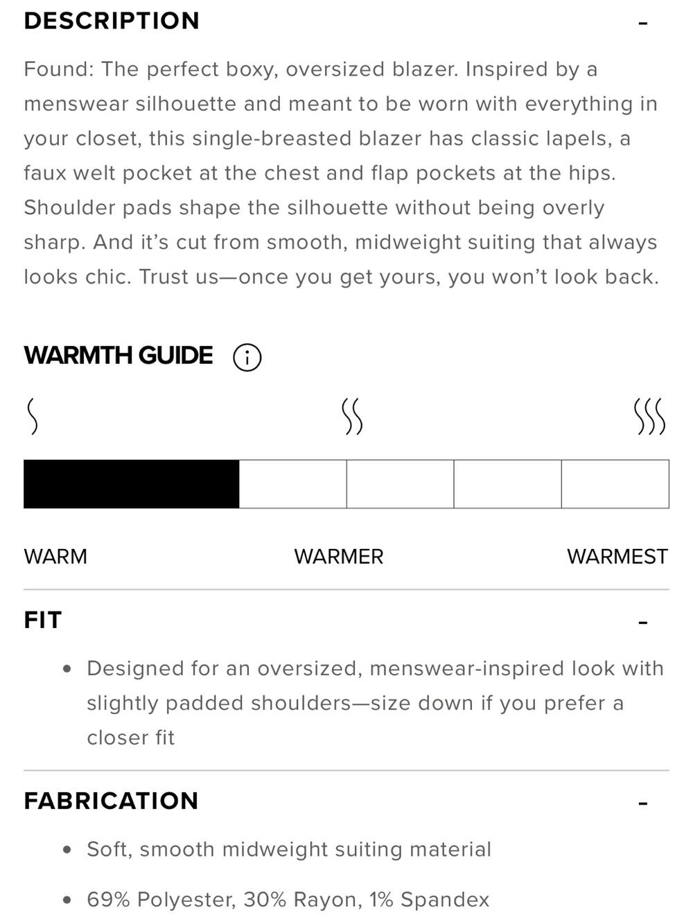Alo Yoga Women’s First-Class Single Breasted Boxy Boyfriend Blazer Black Small - Picture 13 of 13